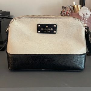 Kate spade cream and black crossbody bag